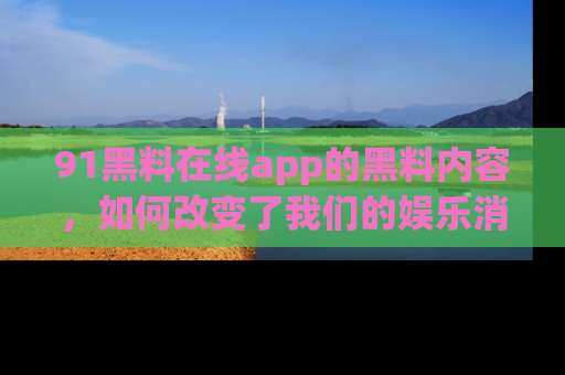 91黑料在线app的黑料内容,如何改变了我们的娱乐消费习惯?