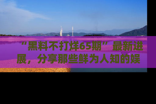 “黑料不打烊65期”最新进展，分享那些鲜为人知的娱乐八卦