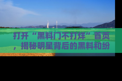 打开“黑料门不打烊”首页，揭秘明星背后的黑料和纷争真相！