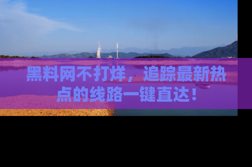 黑料网不打烊，追踪最新热点的线路一键直达！
