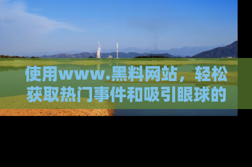 使用www.黑料网站，轻松获取热门事件和吸引眼球的黑料