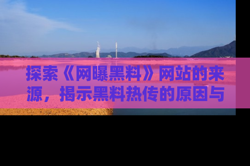 探索《网曝黑料》网站的来源，揭示黑料热传的原因与影响