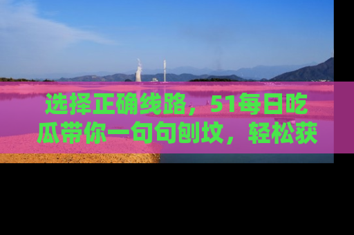 选择正确线路，51每日吃瓜带你一句句刨坟，轻松获取娱乐新资讯